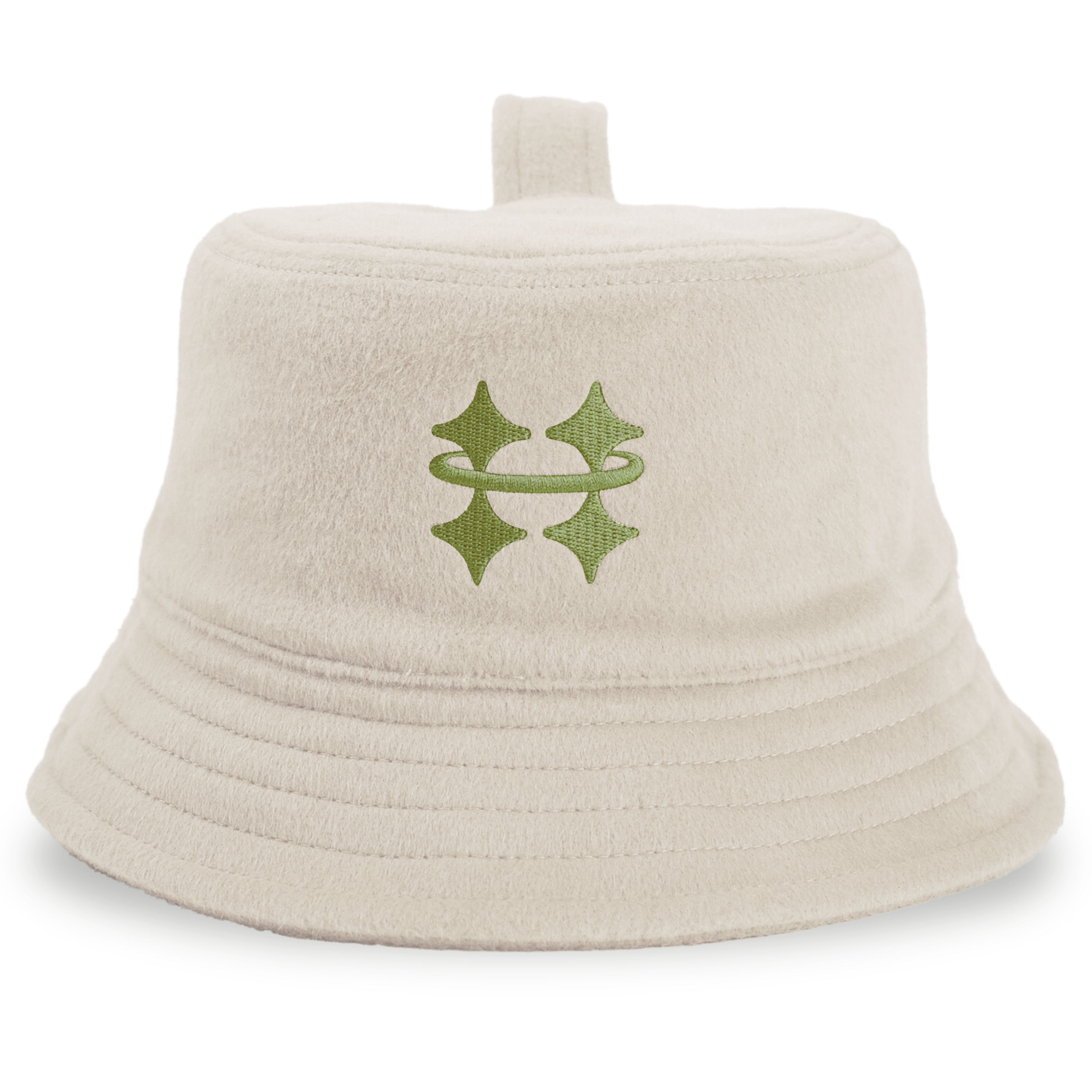 Halo Sauna Hat - Olive/White